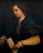 Andrea del Sarto Portrait of a Lady with a Book painting